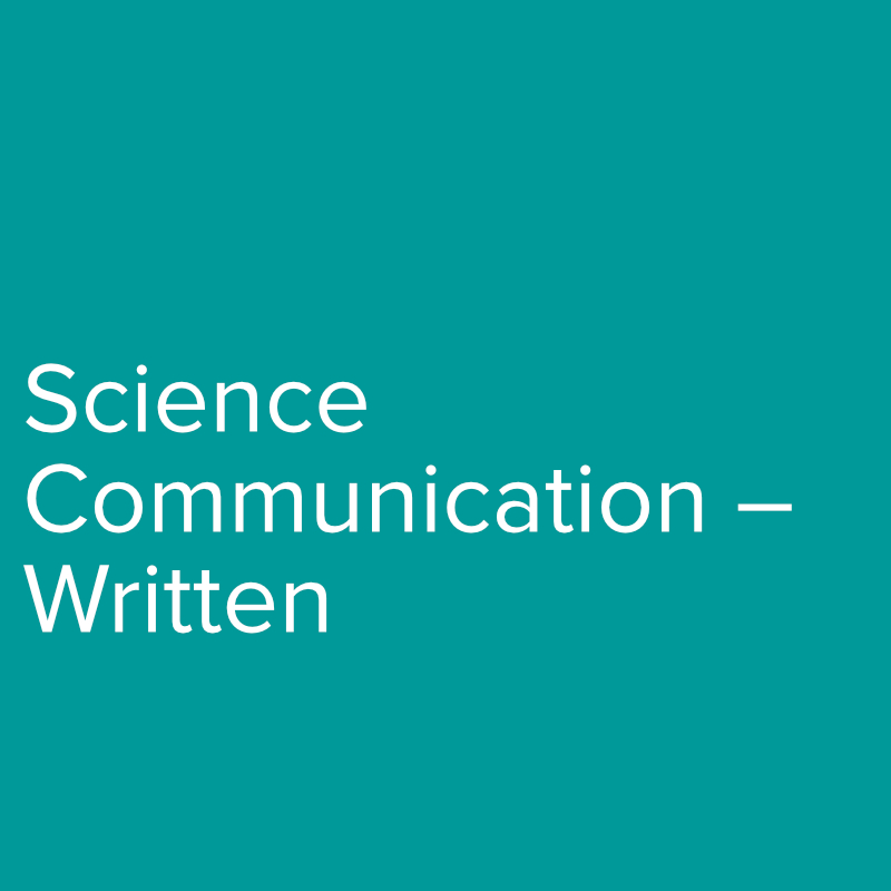 Science Communication – Written